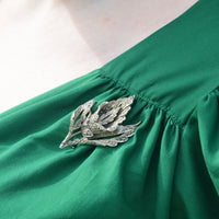 1940s Chrome and Marcasite Floral Brooch | Parkin and Gerrish (UK)