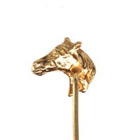1950s 9ct Gold Horse Head Tie Pin | Parkin and Gerrish (UK)