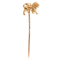 1950s Vintage 9ct Gold Lion Tie Pin | Parkin and Gerrish (UK)