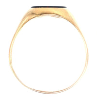 1960s 9ct Gold Signet Ring with a Bloodstone | Parkin and Gerrish (UK)