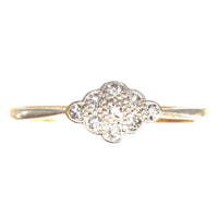 Art Deco 18ct Gold Diamond Cluster Ring | Parkin and Gerrish (UK)