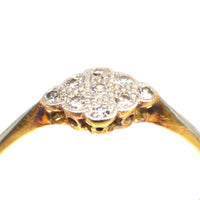 Art Deco 18ct Gold Diamond Cluster Ring | Parkin and Gerrish (UK)