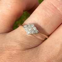 Art Deco 18ct Gold Diamond Cluster Ring | Parkin and Gerrish (UK)