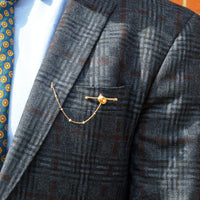 Edwardian 15ct Gold Bar Brooch with a Sea Shell and a Pearl | Parkin and Gerrish (UK)