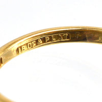 Edwardian 18ct Gold & Platinum, Sapphire and Diamond Cluster ring | Parkin and Gerrish (UK)