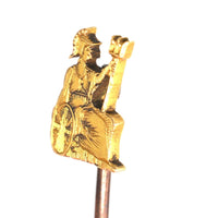 Edwardian 18ct Gold Royal Norfolk Regiment Britannia Tie Pin | Parkin and Gerrish (UK)