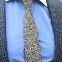 Edwardian 9ct Gold Amethyst Tie Pin with Freshwater Pearls | Parkin and Gerrish (UK)