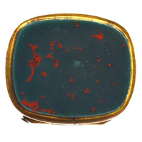 Edwardian 9ct Gold Opening Locket Seal Pendant with Bloodstone | Parkin and Gerrish (UK)