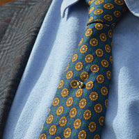 Edwardian 9ct Gold Sapphire and Pearl Wreath Tie Pin | Parkin and Gerrish (UK)