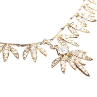 Edwardian Silver and Platinum, Diamond Semi - Fringe Necklace | Parkin and Gerrish (UK)