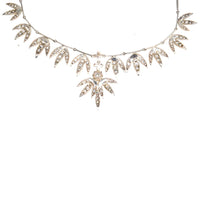 Edwardian Silver and Platinum, Diamond Semi - Fringe Necklace | Parkin and Gerrish (UK)