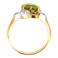 French Belle Epoque Peridot and Diamond Ring | Parkin and Gerrish (UK)