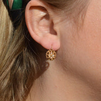 Late 19th Century French Gold and Pearl Dormeuses Earrings | Parkin and Gerrish (UK)