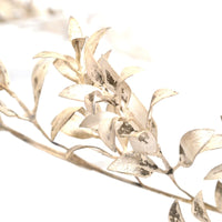 Mid 19th Century Victorian Silver Leaf Marriage Tiara and Matching Corsage Pin Brooch | Parkin and Gerrish (UK)