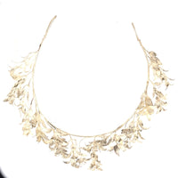 Mid 19th Century Victorian Silver Leaf Marriage Tiara and Matching Corsage Pin Brooch | Parkin and Gerrish (UK)