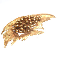 Mid - century Modernist Gold Spray Brooch | Parkin and Gerrish (UK)
