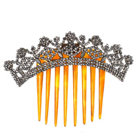 Regency Early 19th Century Cut Steel Tiara Hair Comb | Parkin and Gerrish (UK)