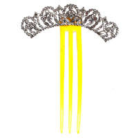 Small Regency Cut Steel Hair Tiara Comb | Parkin and Gerrish (UK)