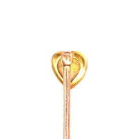 Small Edwardian 15ct Gold Opal Heart Tie Pin | Parkin and Gerrish (UK)