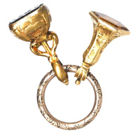 Two Early Victorian Gold Cased Seals with Split Ring | Parkin and Gerrish (UK)