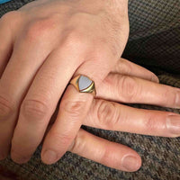 Victorian 18ct Gold and Carnelian Shield Signet Ring | Parkin and Gerrish (UK)