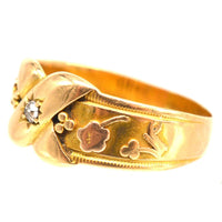 Victorian 18ct Gold and Diamond Kiss Ring | Parkin and Gerrish (UK)