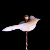 Victorian Baroque Pearl Tie Pin in shape of a Bird | Parkin and Gerrish (UK)