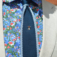 Victorian Scottish Silver St Andrews Cross Tie Pin with Jasper and Agate | Parkin and Gerrish (UK)