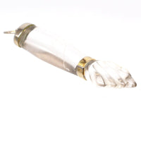 Victorian Silver Gilt Rock Crystal Mano Figa Hand Pendant | Parkin and Gerrish (UK)