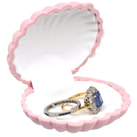 Vintage Pink Scallop Shell Jewellery Display Case and Tray | Parkin and Gerrish (UK)