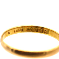 1930s 22ct Gold Wedding Ring (2.6 mm) | Parkin and Gerrish (UK)