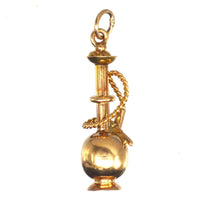1960s 9ct Gold Hookah Pipe Charm / Pendant | Parkin and Gerrish (UK)