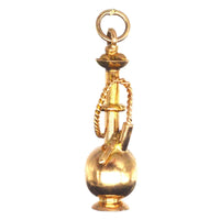 1960s 9ct Gold Hookah Pipe Charm / Pendant | Parkin and Gerrish (UK)