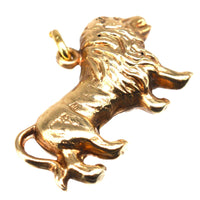 1960s 9ct Gold Leo Loin Charm Pendant | Parkin and Gerrish (UK)