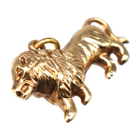 1960s 9ct Gold Leo Loin Charm Pendant | Parkin and Gerrish (UK)