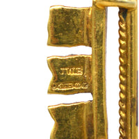 1970s Vintage 9ct Gold & Enamel Nautical Signal Flag Brooch spelling Elizabeth | Parkin and Gerrish (UK)