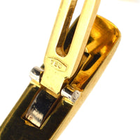 1980s 18ct Gold & Diamond Round Circle Cufflinks | Parkin and Gerrish (UK)