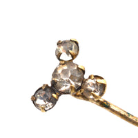 Art Deco Gilt Metal Paste Trio Tie Pin | Parkin and Gerrish (UK)