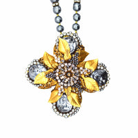 Mid Century Miriam Haskell Gold Gilt,