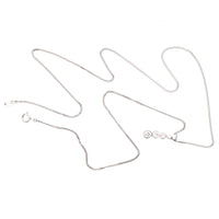 Modern Platinum Drop Pendant With Three Diamonds On Platinum Chain | Parkin and Gerrish (UK)