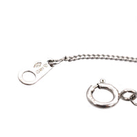 Modern Platinum Drop Pendant With Three Diamonds On Platinum Chain | Parkin and Gerrish (UK)