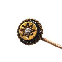 Victorian 15ct Gold & Diamond Tie Pin with Star Motif | Parkin and Gerrish (UK)