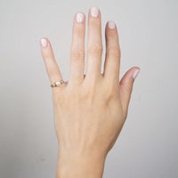 Art Deco 14ct Gold, Cultured Pearl & Diamond Ring | Parkin and Gerrish (UK)