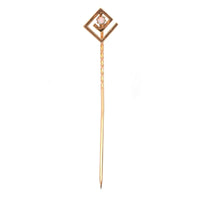 Art Deco 15ct Gold & Opal Geometric Tie Pin | Parkin and Gerrish (UK)