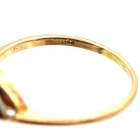 Art Deco 18ct Gold Diamond Twist Ring with a Star Motif | Parkin and Gerrish (UK)