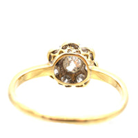 Art Deco 18ct Gold & Platinum Diamond Cluster Ring | Parkin and Gerrish (UK)