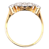 Art Deco 18ct Gold & Platinum, Diamond Cluster Ring | Parkin and Gerrish (UK)
