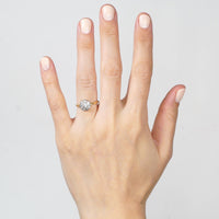 Art Deco 18ct Gold & Platinum Diamond Cluster Ring | Parkin and Gerrish (UK)