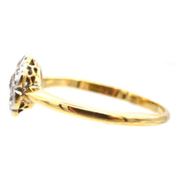 Art Deco 18ct Gold & Platinum Diamond Cluster Ring | Parkin and Gerrish (UK)