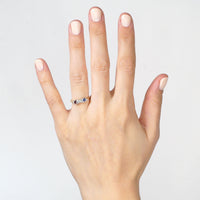 Art Deco 18ct Gold & Platinum, Diamond, Sapphire and Ruby Ring | Parkin and Gerrish (UK)